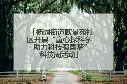 杨园街道欧景苑社区开展“童心探科学 助力科技强国梦”科技周活动