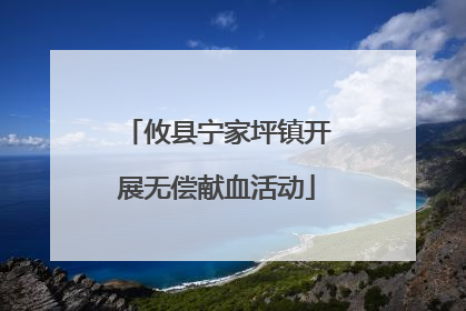 攸县宁家坪镇开展无偿献血活动