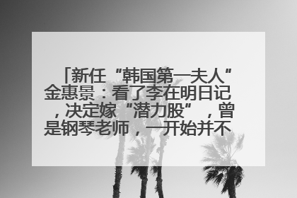 新任“韩国第一夫人”金惠景：看了李在明日记，决定嫁“潜力股”，曾是钢琴老师，一开始并不支持丈夫从政
