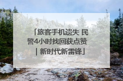 旅客手机遗失 民警4小时找回获点赞｜新时代新雷锋