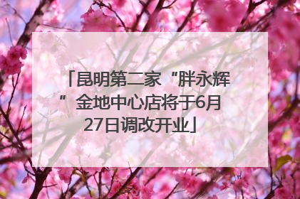 昆明第二家“胖永辉”金地中心店将于6月27日调改开业