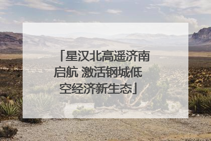 星汉北高遥济南启航 激活钢城低空经济新生态