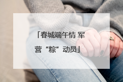 春城端午情 军营“粽”动员