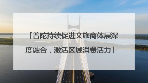 普陀持续促进文旅商体展深度融合，激活区域消费活力