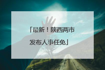 最新！陕西两市发布人事任免