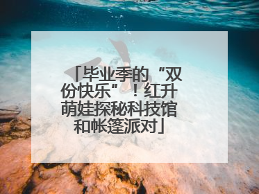 毕业季的“双份快乐”！红升萌娃探秘科技馆和帐篷派对