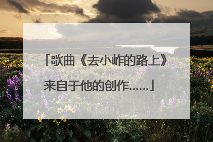 歌曲《去小岞的路上》来自于他的创作……