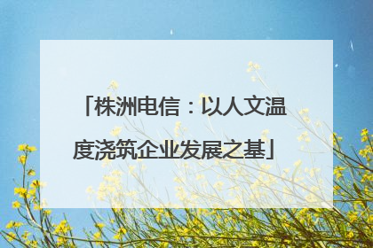 株洲电信：以人文温度浇筑企业发展之基