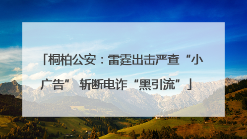 桐柏公安：雷霆出击严查“小广告” 斩断电诈“黑引流”