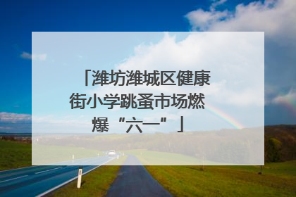 潍坊潍城区健康街小学跳蚤市场燃爆“六一”
