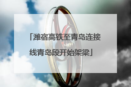 潍宿高铁至青岛连接线青岛段开始架梁
