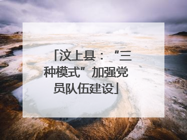 汶上县：“三种模式”加强党员队伍建设