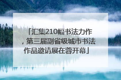汇集210幅书法力作，第三届副省级城市书法作品邀请展在蓉开幕