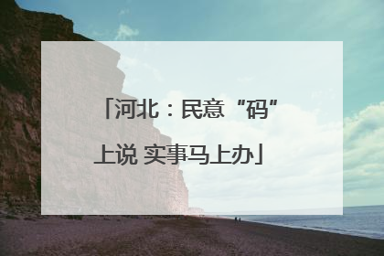 河北：民意“码”上说 实事马上办