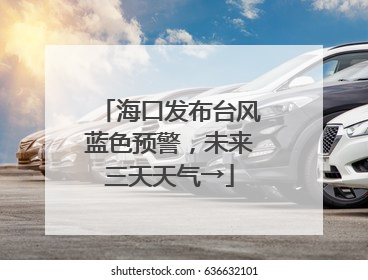 海口发布台风蓝色预警，未来三天天气→