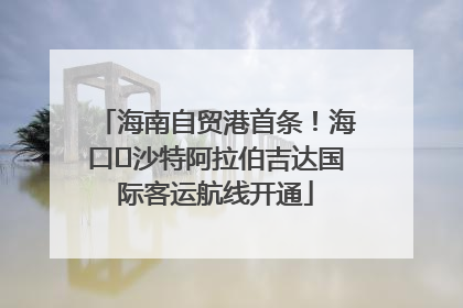 海南自贸港首条！海口⇌沙特阿拉伯吉达国际客运航线开通