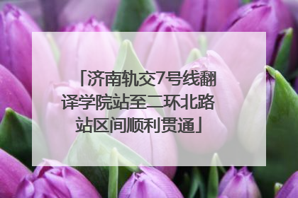 济南轨交7号线翻译学院站至二环北路站区间顺利贯通