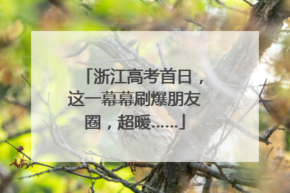 浙江高考首日，这一幕幕刷爆朋友圈，超暖……