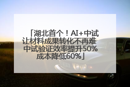 湖北首个！AI+中试让材料成果转化不再难 中试验证效率提升50%成本降低60%