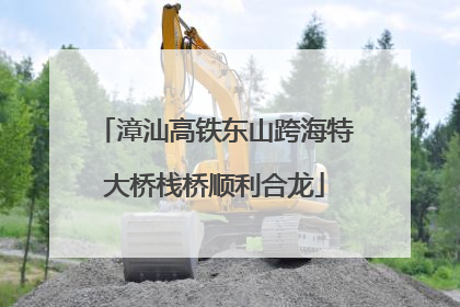 漳汕高铁东山跨海特大桥栈桥顺利合龙