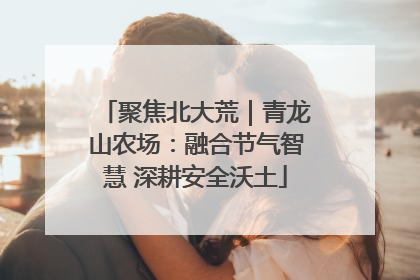 聚焦北大荒｜青龙山农场：融合节气智慧 深耕安全沃土