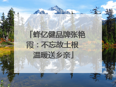 蜂亿健品牌张艳霞：不忘故土根 温暖送乡亲
