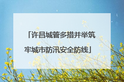 许昌城管多措并举筑牢城市防汛安全防线