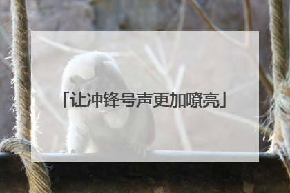 让冲锋号声更加嘹亮