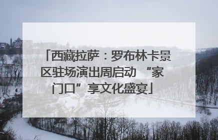 西藏拉萨：罗布林卡景区驻场演出周启动 “家门口”享文化盛宴