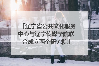 辽宁省公共文化服务中心与辽宁传媒学院联合成立两个研究院