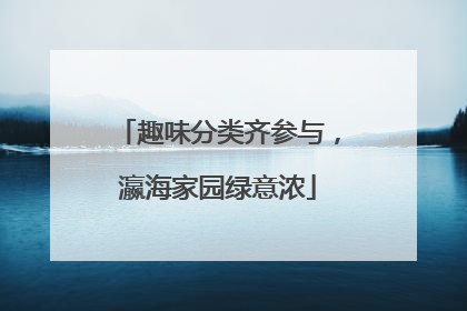 趣味分类齐参与，瀛海家园绿意浓