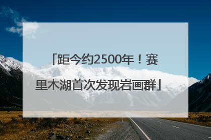 距今约2500年！赛里木湖首次发现岩画群
