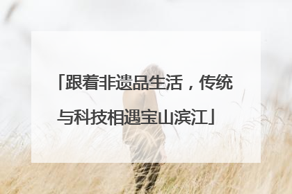 跟着非遗品生活，传统与科技相遇宝山滨江