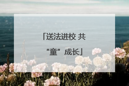 送法进校 共“童”成长
