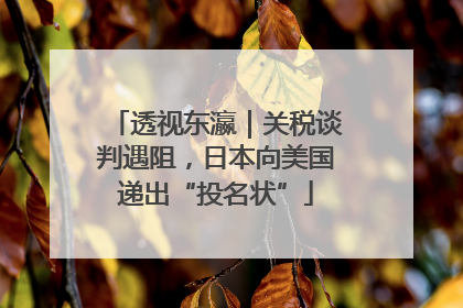 透视东瀛｜关税谈判遇阻，日本向美国递出“投名状”