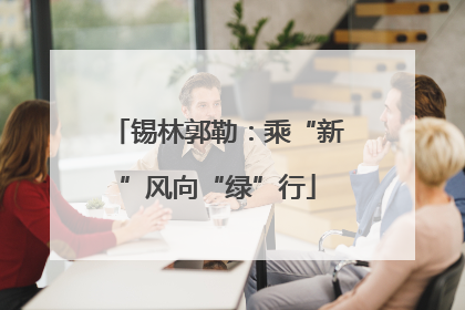 锡林郭勒：乘“新”风向“绿”行