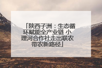 陕西子洲：生态循环赋能全产业链 小理河合作社走出联农带农新路径
