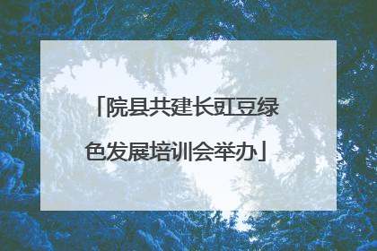 院县共建长豇豆绿色发展培训会举办
