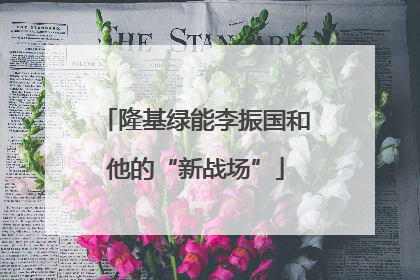隆基绿能李振国和他的“新战场”