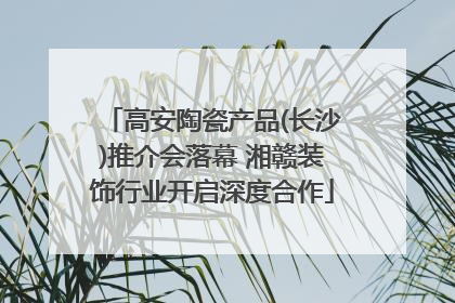高安陶瓷产品(长沙)推介会落幕 湘赣装饰行业开启深度合作