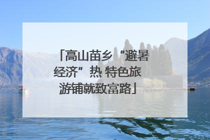 高山苗乡“避暑经济”热 特色旅游铺就致富路