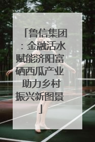 鲁信集团：金融活水赋能济阳富硒西瓜产业 助力乡村振兴新图景