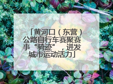 黄河口（东营）公路自行车赛聚赛事“骑迹”，迸发城市运动活力