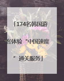 174名韩国游客体验“中国速度”通关服务