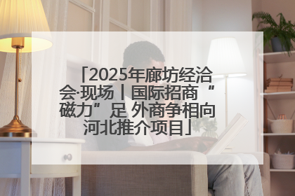 2025年廊坊经洽会·现场丨国际招商“磁力”足 外商争相向河北推介项目