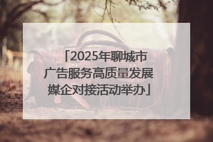 2025年聊城市广告服务高质量发展媒企对接活动举办