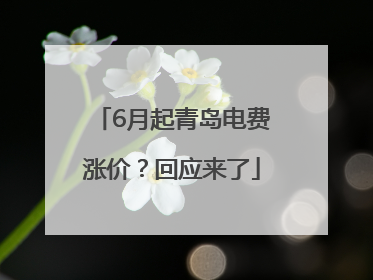 6月起青岛电费涨价？回应来了