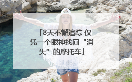 8天不懈追踪 仅凭一个眼神找回“消失”的摩托车