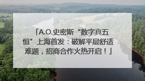 A.O.史密斯“数字真五恒”上海首发：破解平层舒适难题，招商合作火热开启！