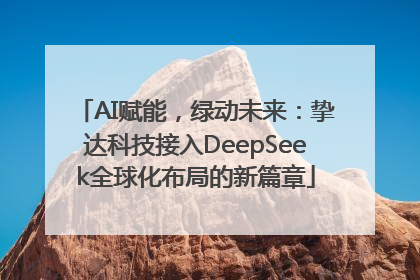 AI赋能，绿动未来：挚达科技接入DeepSeek全球化布局的新篇章